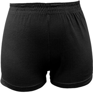 Girls Black Gymnastics Cheer Sports Shorts